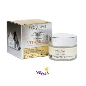 کرم شب ویتامین C با عصاره طلا اکسکلوسیو NIGHT VIT C